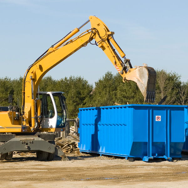 are there any restrictions on where a residential dumpster can be placed in St Onge